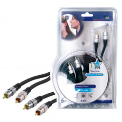 HQ stereo RCA aansluitkabel 2,5 m